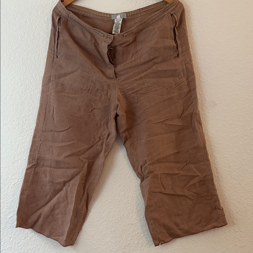 Brown Cropped Pants